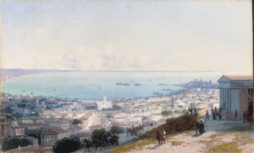 «Панорамный вид Феодосии в Крыму», 1890.jpg